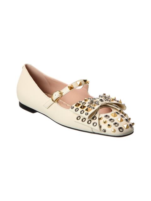 Valentino Valentino Rockstud Leather Flat