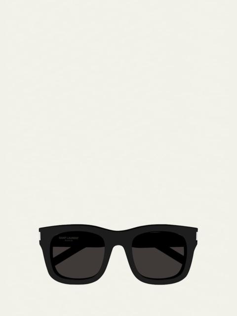 SAINT LAURENT Monceau Acetate Square Sunglasses
