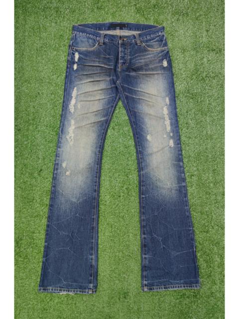 Other Designers Japanese Brand - FUGA WOMEN BOOTCUT DISTRESSED DENIM(J413)