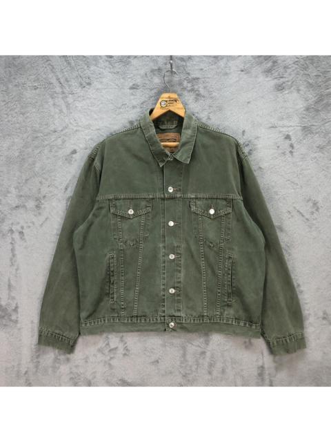 Other Designers Vintage - VINTAGE LEVIS 70503 BLACK TAG GREEN TRUCKER JACKET #5744-204