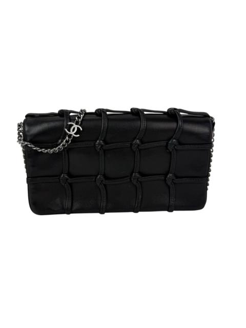 CHANEL Chanel Lambskin Cruiser Quilted Knot Flap Shoulder Bag