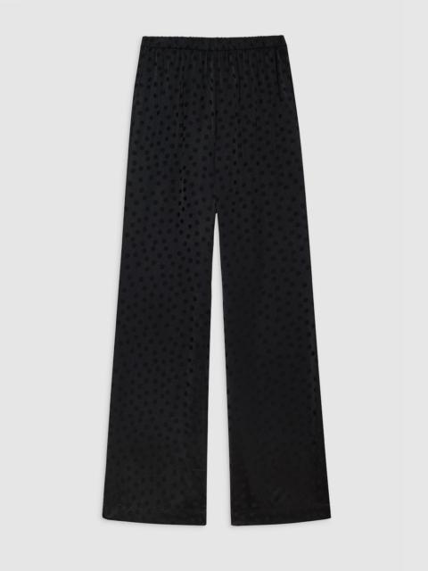 ANINE BING Elain Pant - Black Dot Jacquard