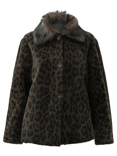 Other Designers Furling By Giani Reversible Short Coat In Shearling