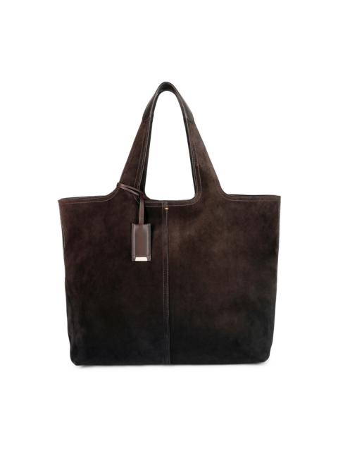 Santoni Dark brown suede shoulder bag