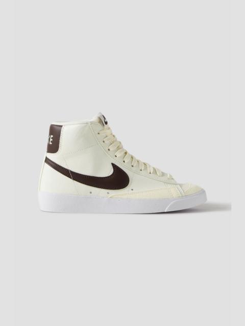 Nike Blazer Mid '77 Vintage suede and leather-trimmed crinkled-nubuck high-top sneakers