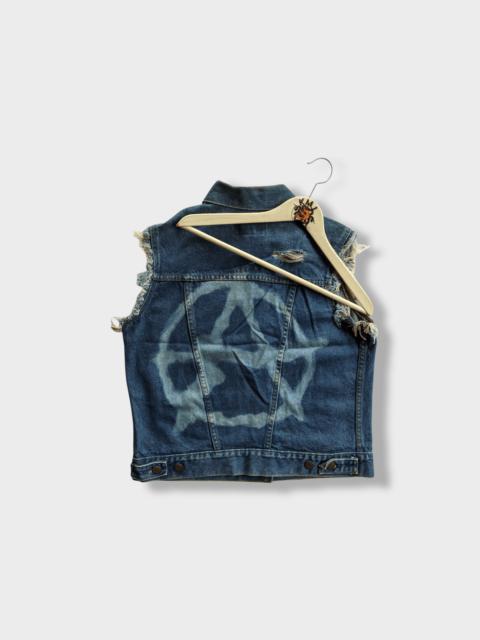 Other Designers Levi's × Levi's Vintage Clothing × Vintage - Vintage 90s Levi's sleeveless Anarchy denim jacket