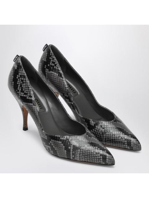 Miu Miu Miu Miu Ardesia Pumps In Ayers Python-Print Leather Women