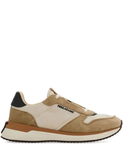 FERRAGAMO Ferragamo Men Atlantic Waterproof Fabric And Suede Sneakers
