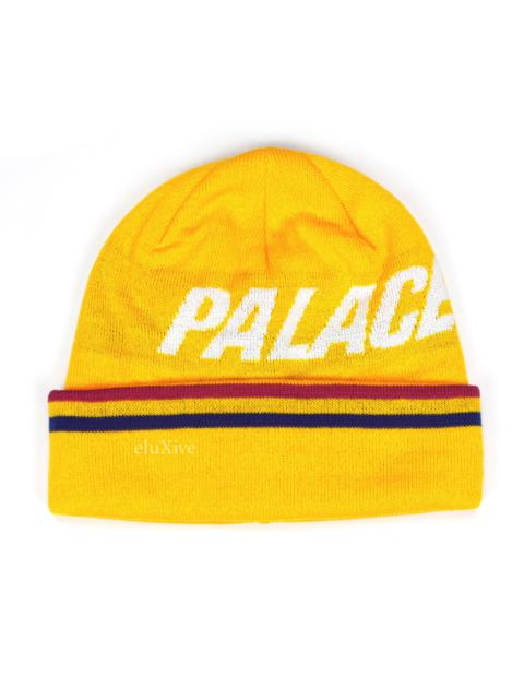 PALACE Ferghouse Logo Knit Yellow Beanie DS