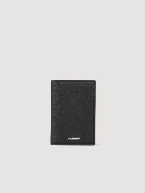 Sandro RECONSTITUTED LEATHER LEATHER WALLET