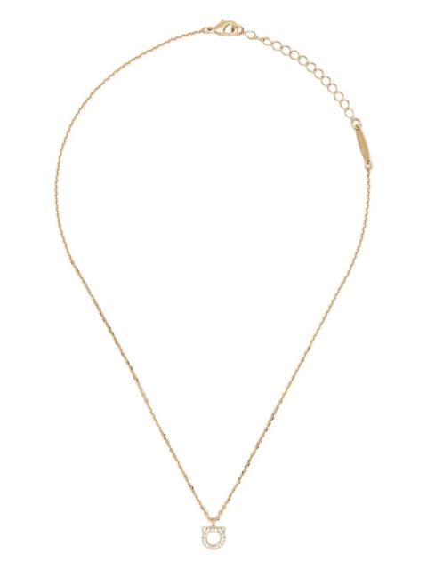 FERRAGAMO Ferragamo Women Crystal-Embellished Gancini Necklace