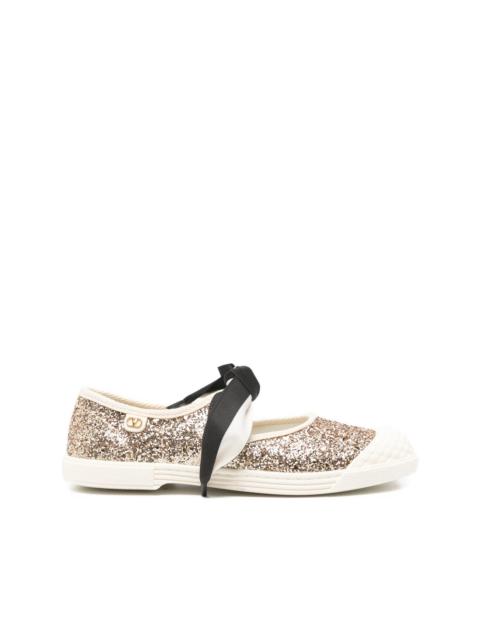 Valentino Garavani Gold Ballet Flats Women