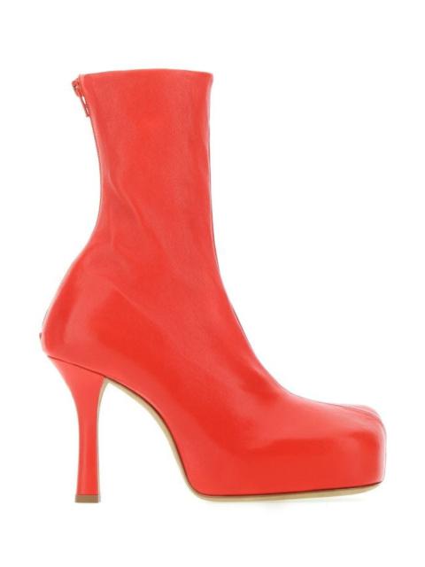 Bottega Veneta Woman Red Nappa Leather Bold Boots