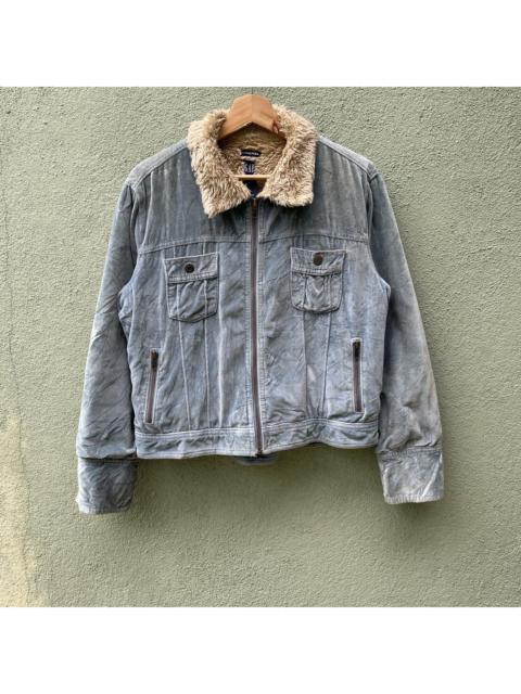 Other Designers Vintage GAP Sherpa Fleece Inside Zipper Ups Jacket
