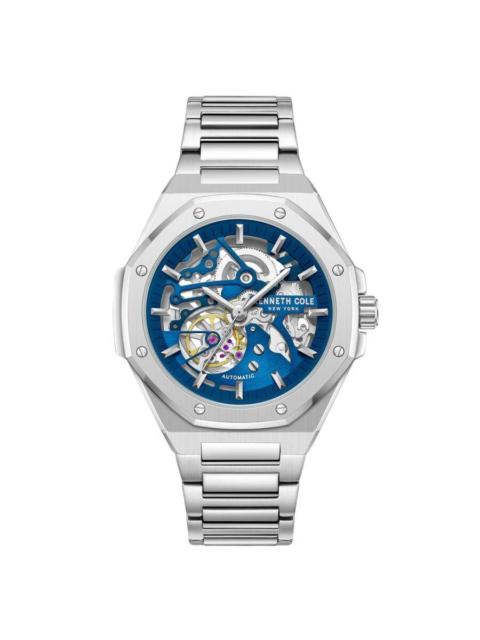 Other Designers Kenneth Cole New York Automatic Skeleton Octagonal Men's Watch KCWGY0058901