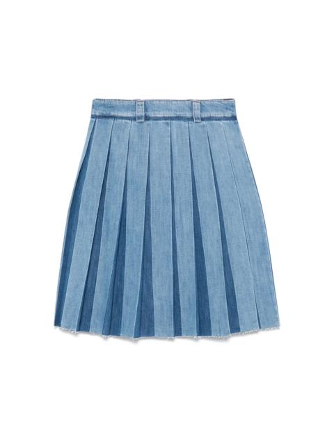 Miu Miu Miu Miu Blue Skirts - Pleated Skirts Women