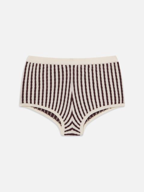 FRAME The Cable Shorts in Burgundy Multi