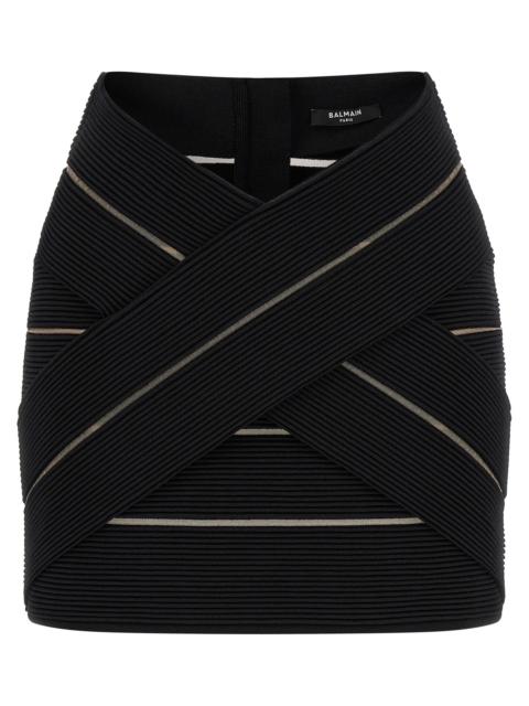 Balmain Balmain Women V-Shaped Waist Skirt