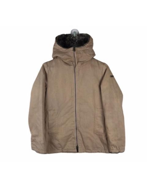 Bapy Busy Working Lady Fur Lined Jacket