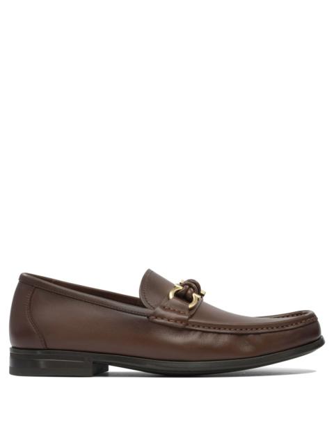 FERRAGAMO Ferragamo Gancini Moccasins Brown Men