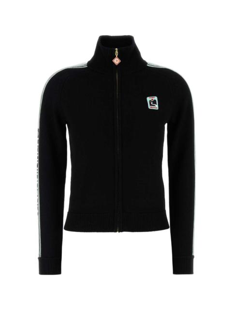 CASABLANCA Black Wool Cardigan