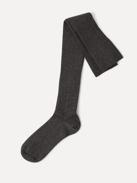 Brunello Cucinelli Stretch cashmere rib knit socks