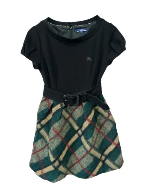 Burberry Burberry Blue Label Nova Check Wool Dress Belted Knight