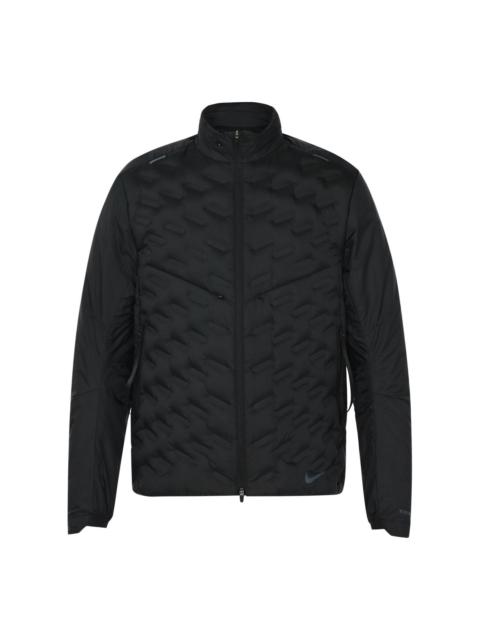 Men's Nike FW21 Solid Color Hooded Long Sleeves Black Down Jacket DD5668-010