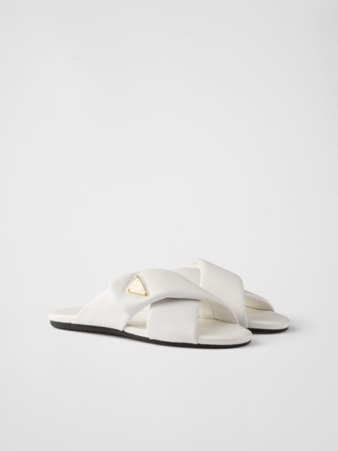 Prada Padded nappa leather slides
