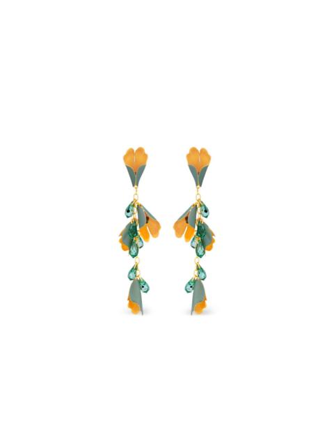 Oscar de la Renta Bellflower drop earrings