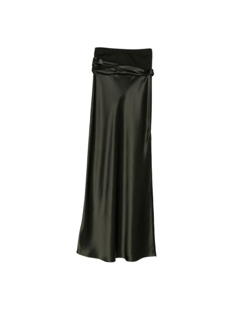 Letto draped-detail maxi skirt