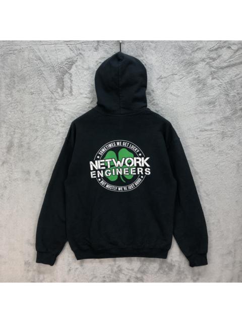 Other Designers Workers - NETWORK ENGINEERS Back Big Logo Pullover Hoodies #5290-182