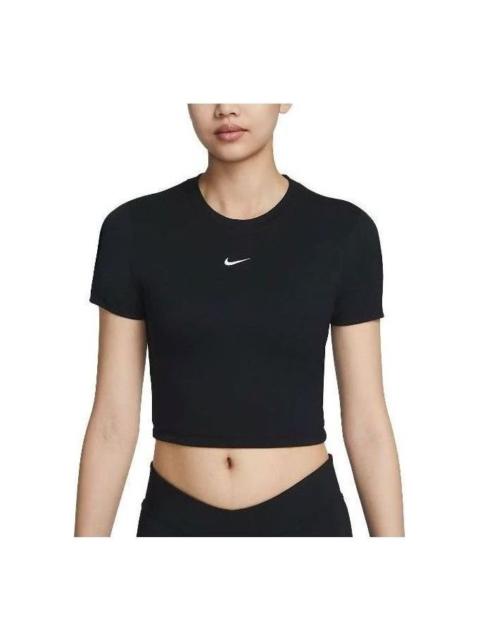 Nike (WMNS) Nike Sportswear Essential Crop Top 'Black' FB2874-010