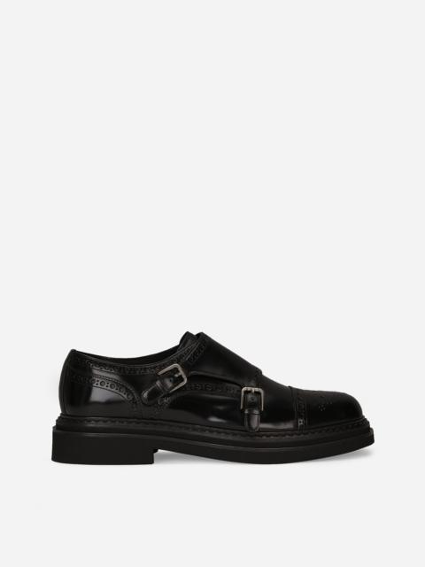 Dolce & Gabbana Brushed calfskin monkstrap shoes
