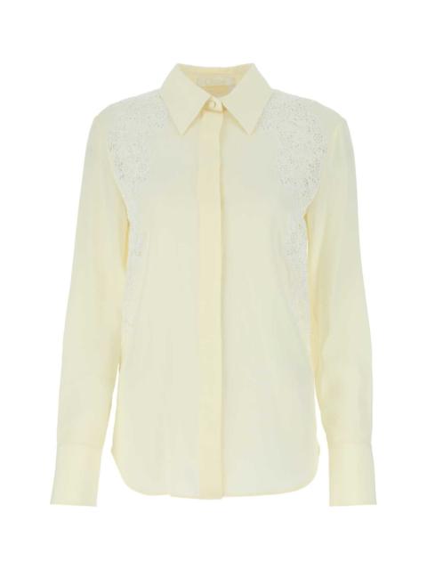 Chloe Women Ivory Crepe Shirt