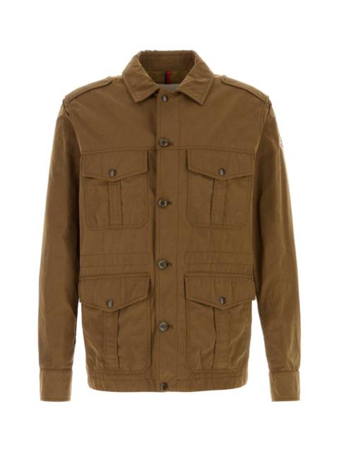 Moncler Moncler Men Biscuit Cotton Blend Amnicon Jacket