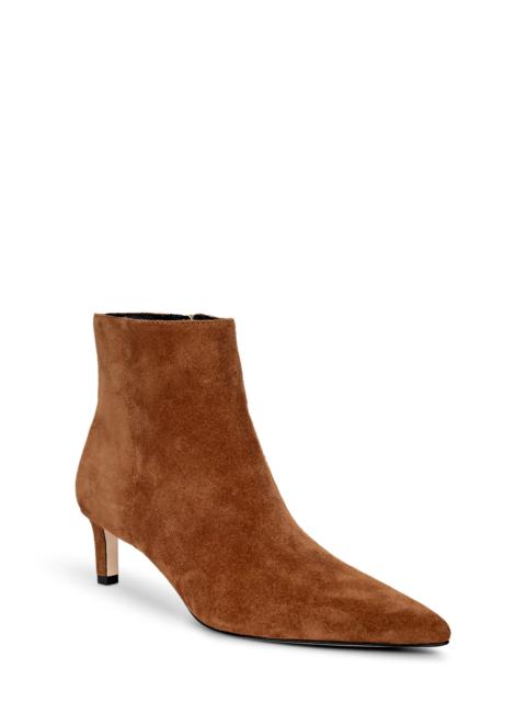 L'AGENCE L'AGENCE Lilly Pointed Toe Bootie in Buckskin Suede at Nordstrom