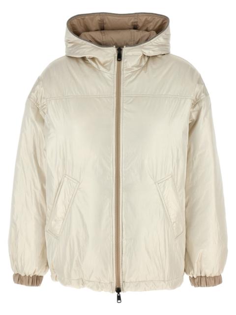 Brunello Cucinelli Brunello Cucinelli Women Laminated Reversible Down Jacket