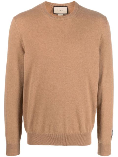 GUCCI Gucci Men Cashmere Sweater With Gucci Patch