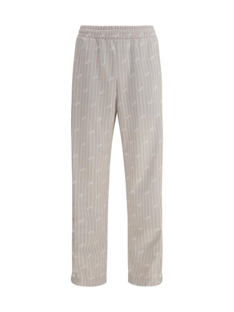 GCDS Gcds All-over Logo Pinstripe Track Pants