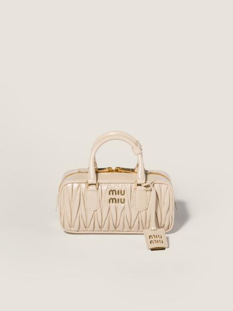 Miu Miu Arcadie shiny matelassé leather bag