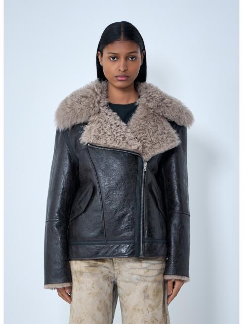 Acne Studios Acne Studios Women Leather Shearling Jacket