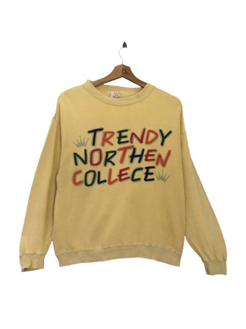 Other Designers Japanese Brand - Vintage Trendy Northen Collage Crewneck Sweatshirt Oversize