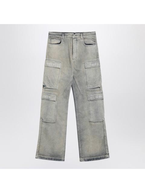 Rick Owens DRKSHDW Drkshdw Pearl-Colored Vintage-Effect Cargo Jeans Men