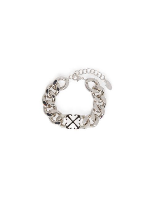Off-White OFF WHITE Men's Enamel Arrow Bracelet in Silver at Nordstrom