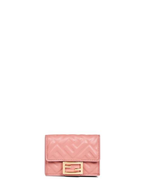FENDI Fendi Women Pink Micro Trifold Baguette Wallet