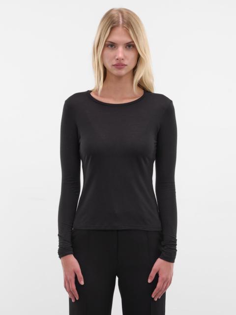 AYA MUSE Black Modal Long Sleeve Tee