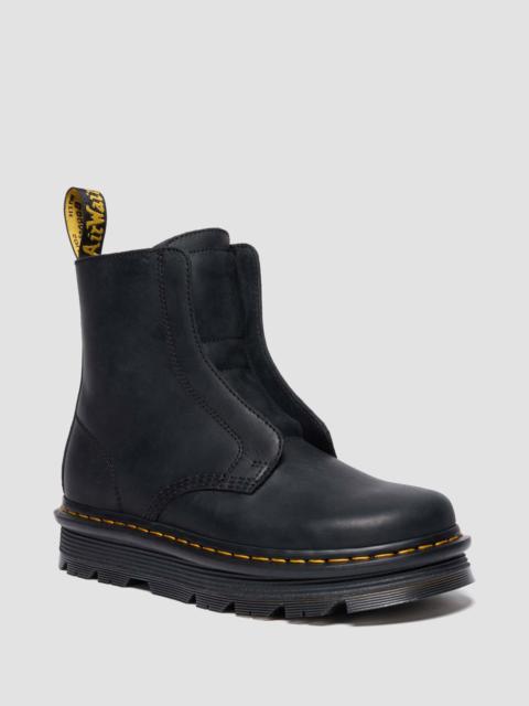 Dr. Martens ZEBZAG LACELESS Slip On Leather Boots