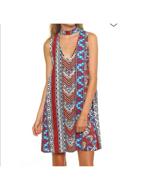 Other Designers MinkPink Aztec Island Geometric Swing Dress