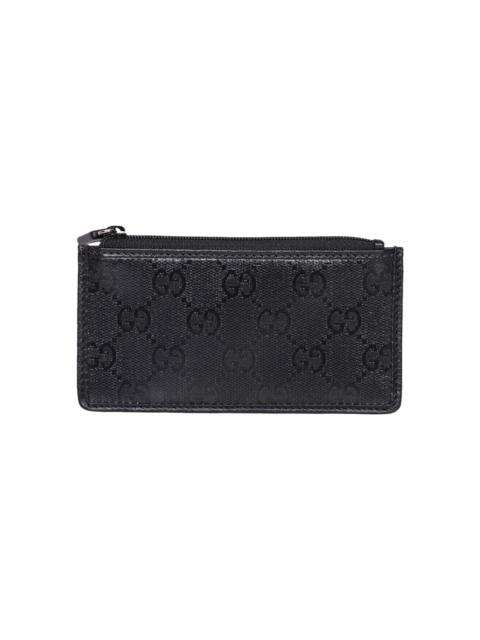 Gg Crystal Black Card Case